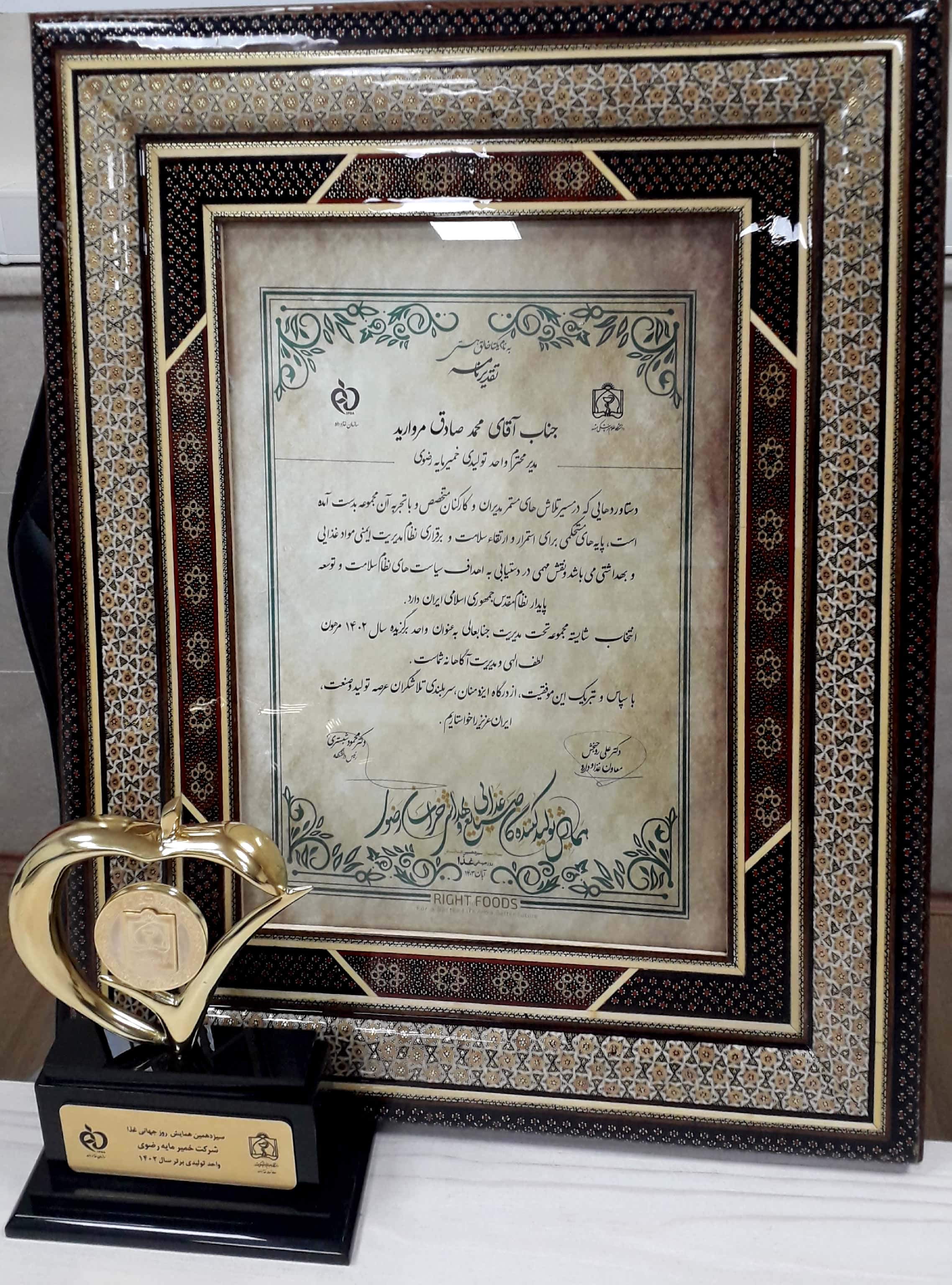 واحد تولیدی برتر سال 1402